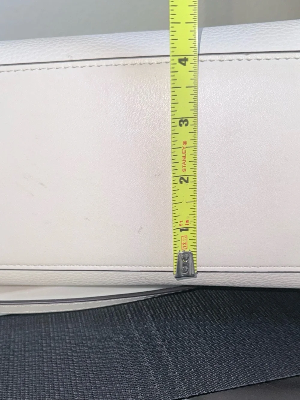 Michael Kors Ivory Pebbled Leather Shoulder and Crossbody Tote